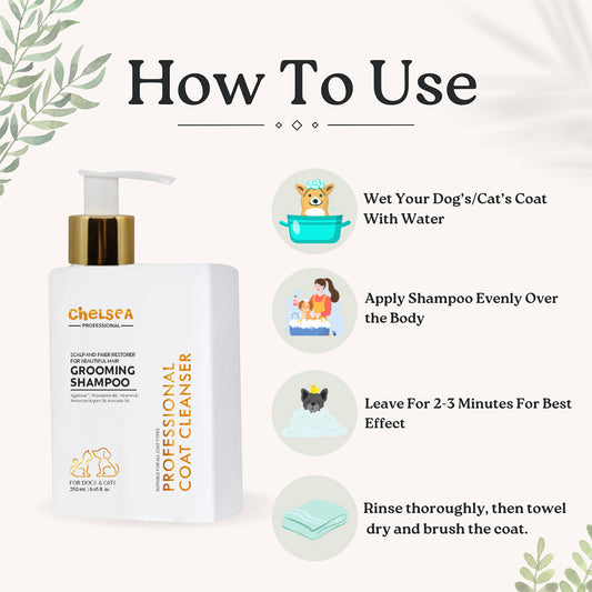 Dr. Chelsea's Professional Grooming Shampoo for Dogs & Cats