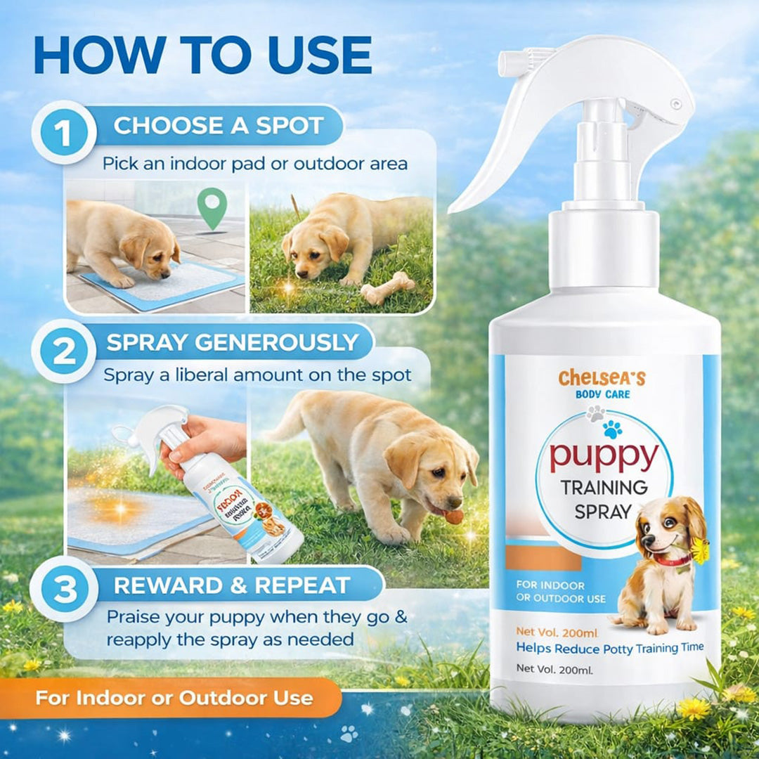 Chelsea's Puppy Training Spray