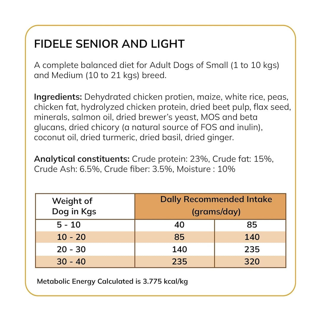 FIDELE+ ADULT SENIOR & Chicken 900g