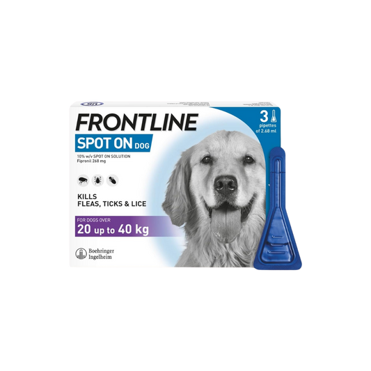 FRONTLINE PLUS (20KG-40KG) DOG SPOT ON - Animeal