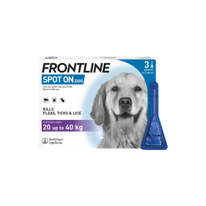 FRONTLINE PLUS (20KG-40KG) DOG SPOT ON - Animeal