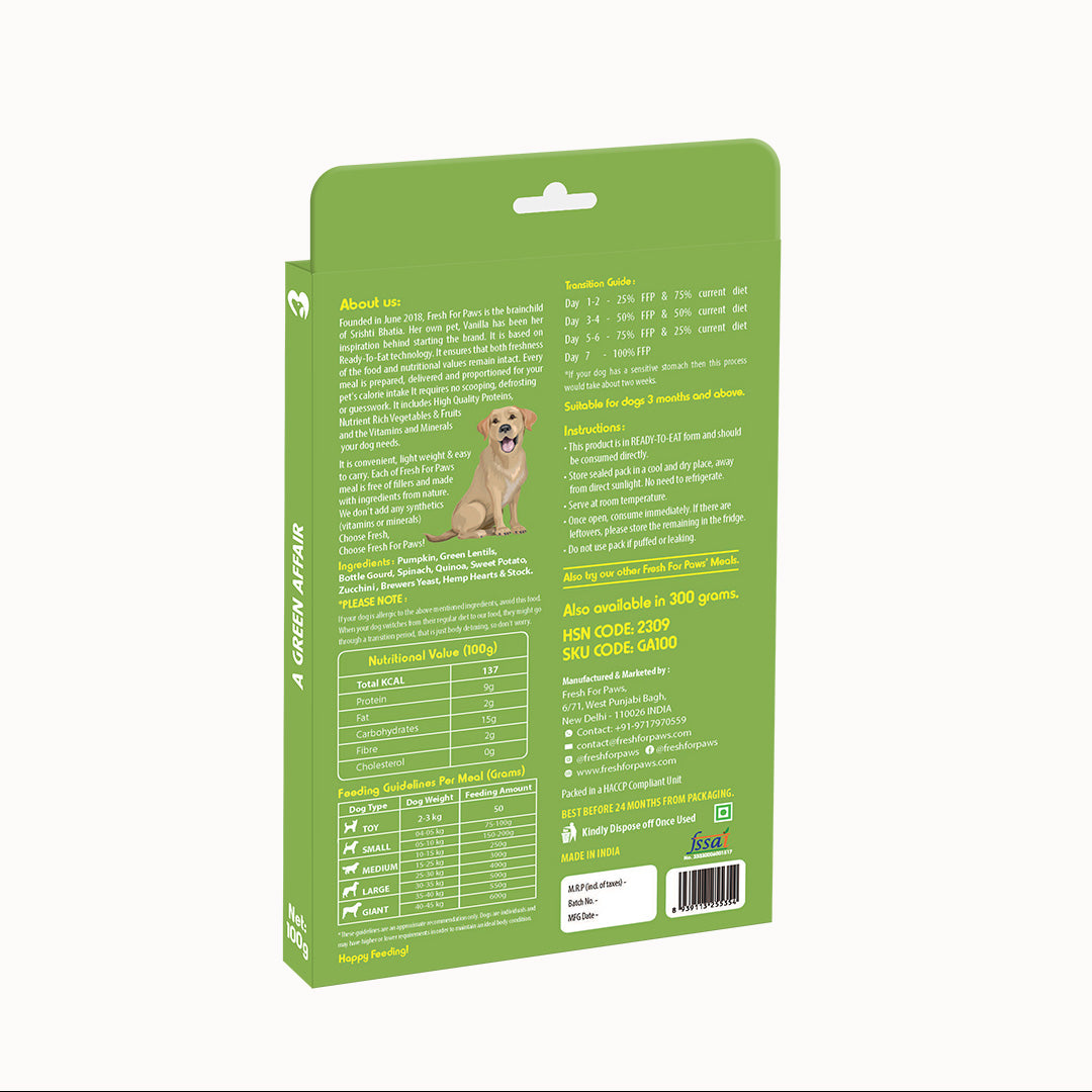Fresh For Paws A Green Affair Fresh Wet Food for Dogs