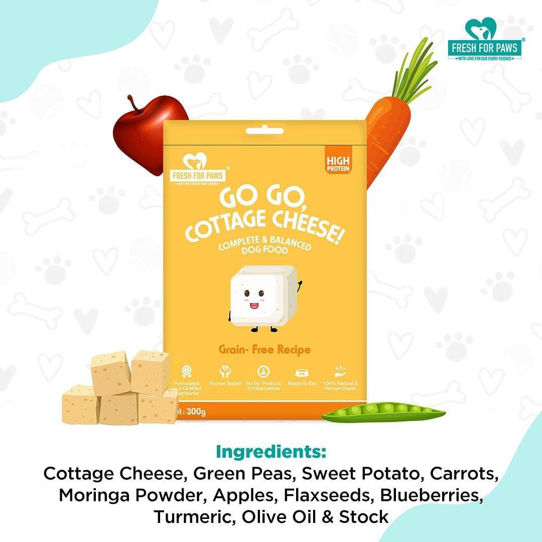 Fresh For Paws Go Go Cottage Cheese Wet Food for Dogs