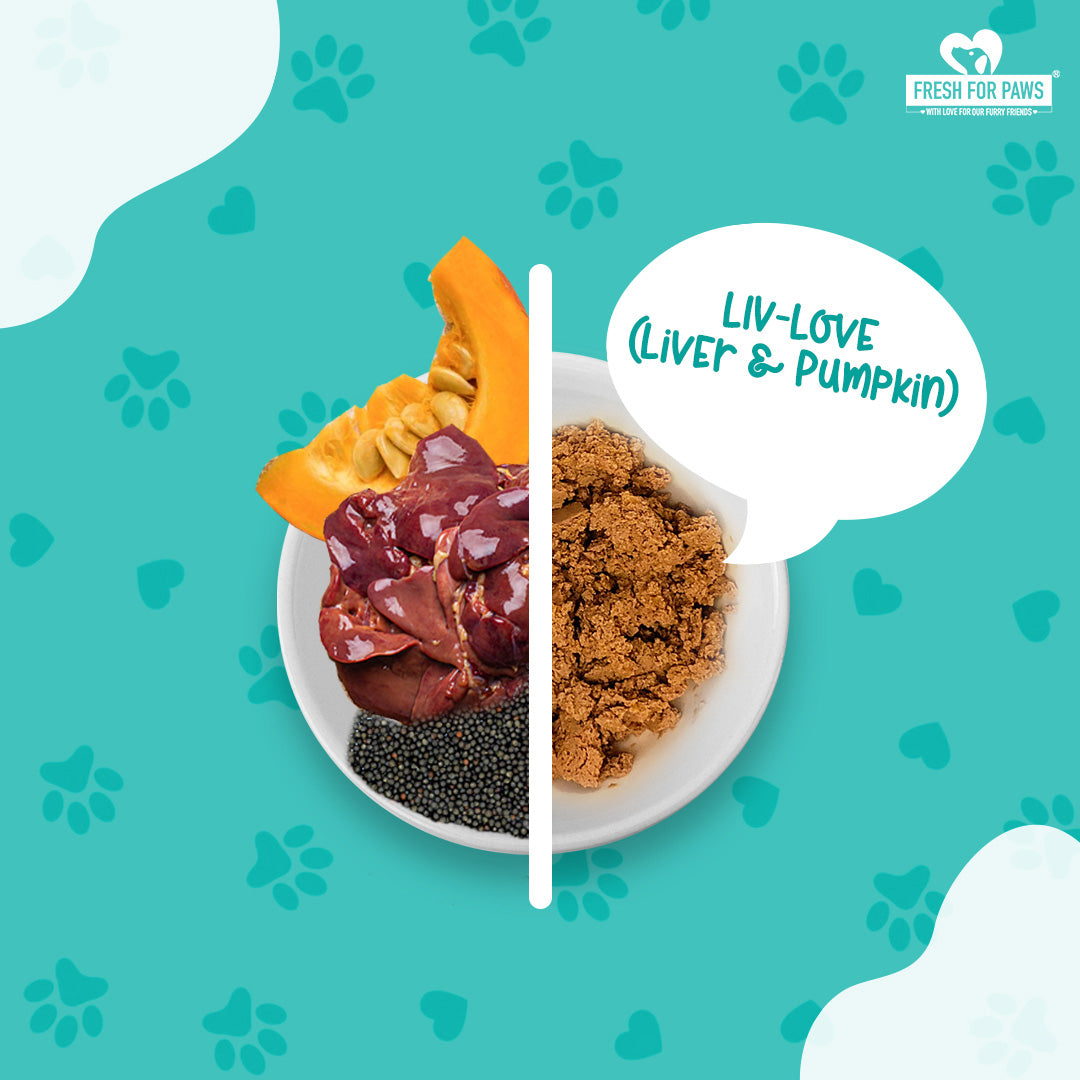Fresh For Paws Liv Love Liver & Pumpkin Meal Topper for Dogs | Grain-Free