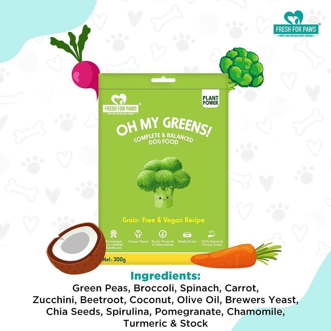 Fresh For Paws Oh My Greens Wet Food for Dogs