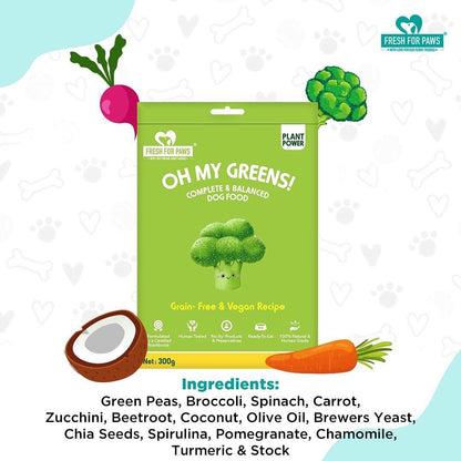 Fresh For Paws Oh My Greens Wet Food for Dogs