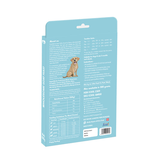 Fresh For Paws Wholesome Goat Feast Wet Food for Dogs