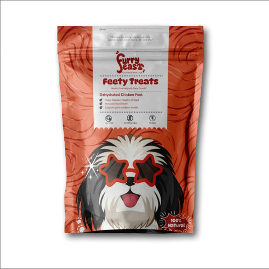 FurryFeast Feety Treats | Air-Dried Chicken Feet Dog Chews