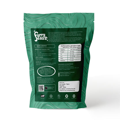 FurryFeast Immune Bites | Chicken Liver Jerky Treats for Dogs & Cats
