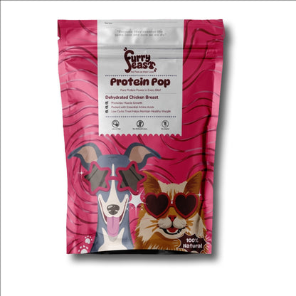FurryFeast Protein Pop | Chicken Breast Jerky Treats for Dogs & Cats