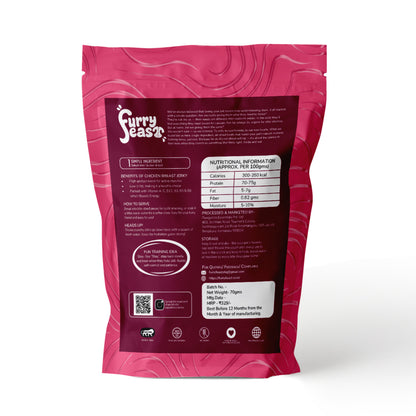 FurryFeast Protein Pop | Chicken Breast Jerky Treats for Dogs & Cats