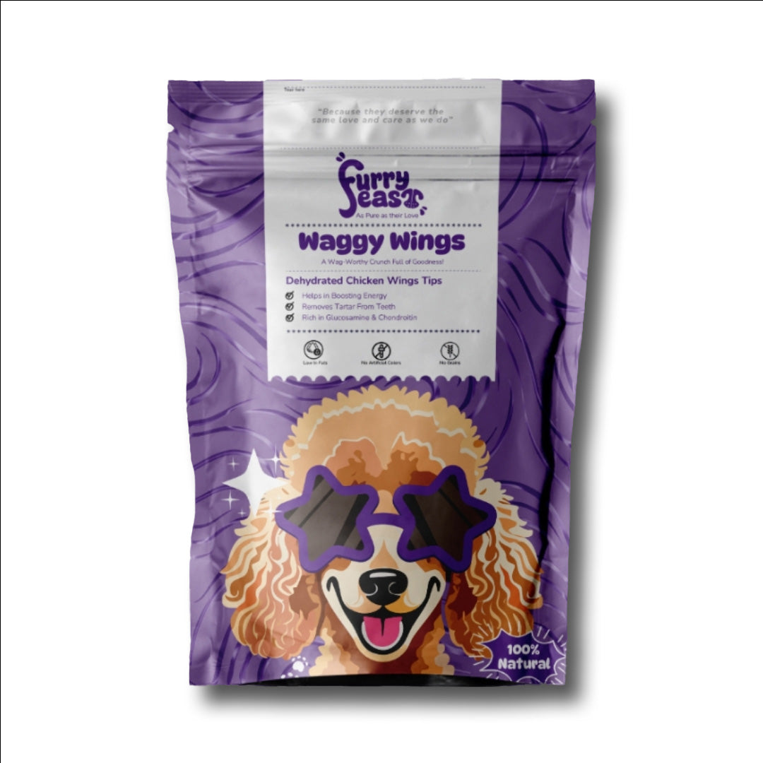 FurryFeast Waggy Wings | Air-Dried Chicken Wing Dog Chews