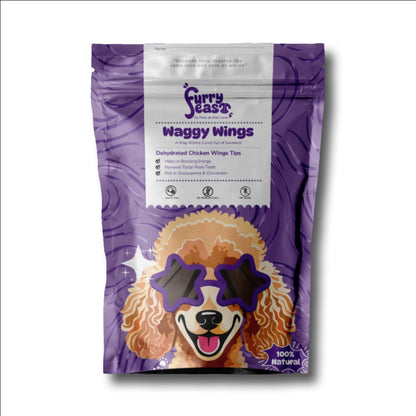 FurryFeast Waggy Wings | Air-Dried Chicken Wing Dog Chews