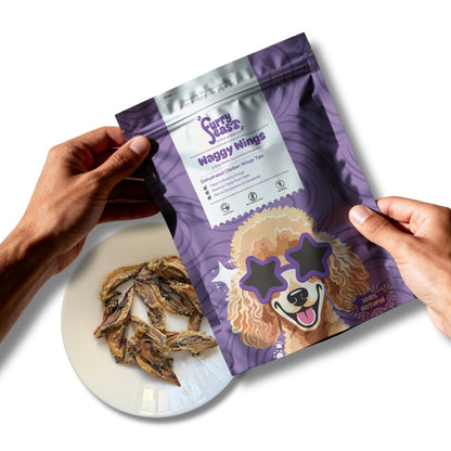 FurryFeast Waggy Wings | Air-Dried Chicken Wing Dog Chews