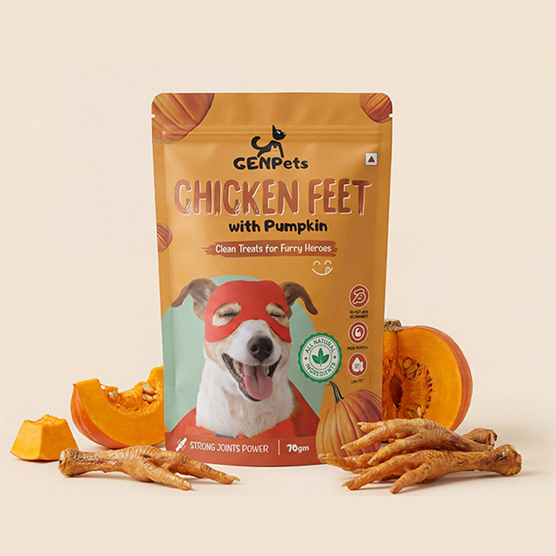 GENPets Chicken Feet with Pumpkin