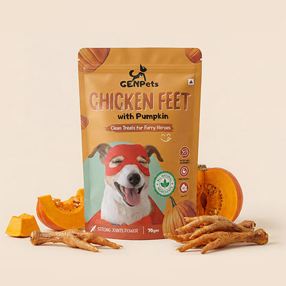 GENPets Chicken Feet with Pumpkin