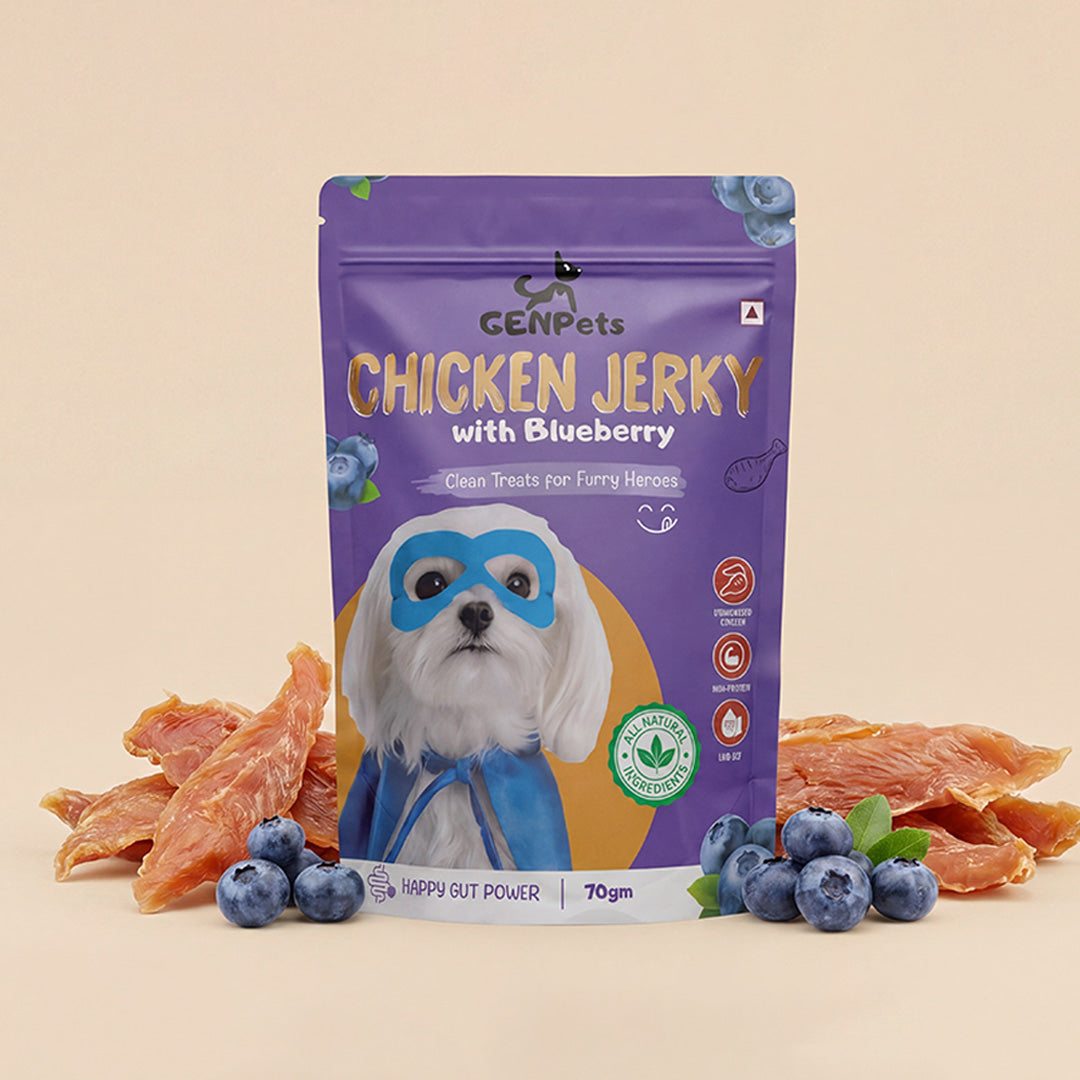 GENPets Chicken Jerky with Blueberry