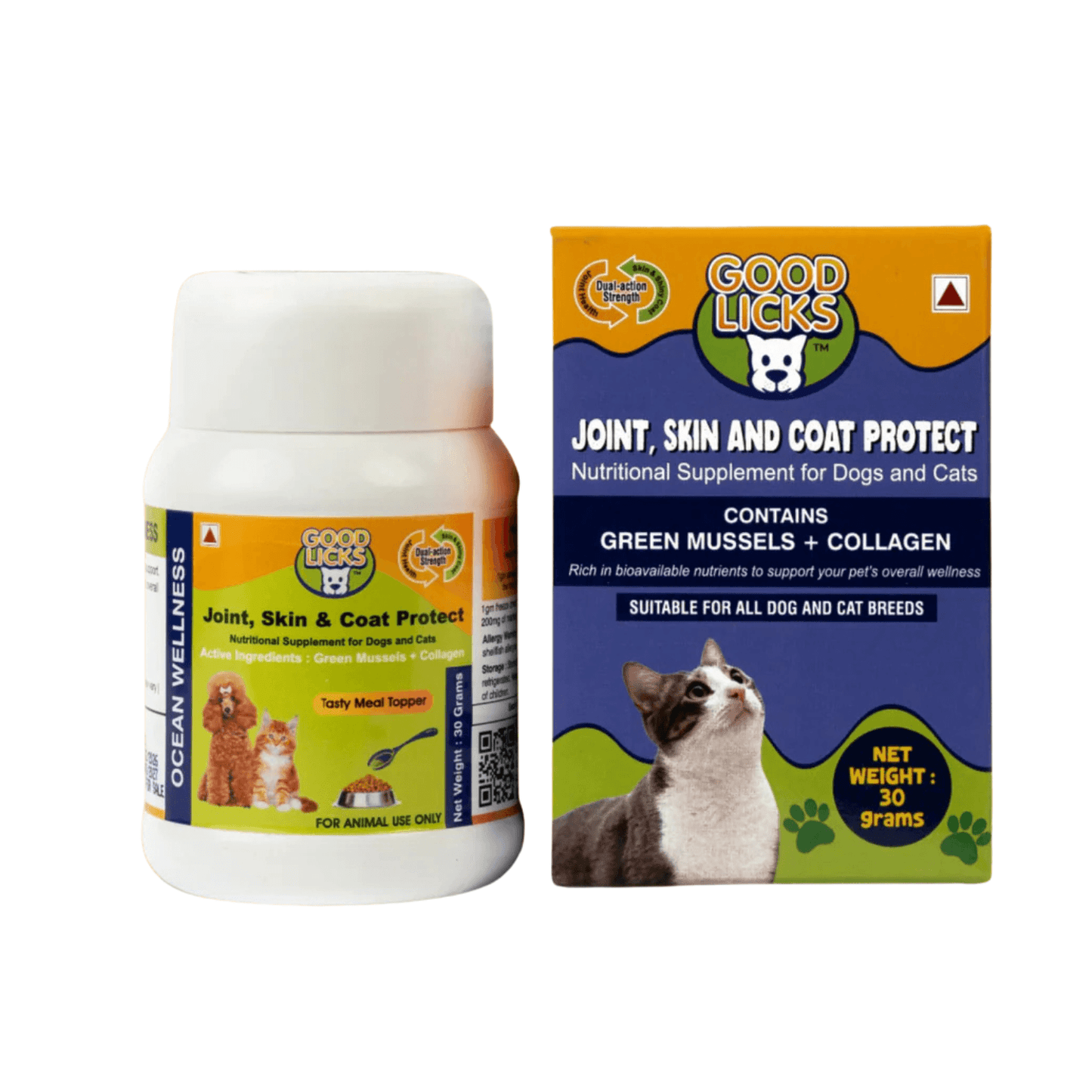 GOOD LICKS JOINT SKIN AND COAT PROTECT FOR CATS (30 GRAMS) - Animeal