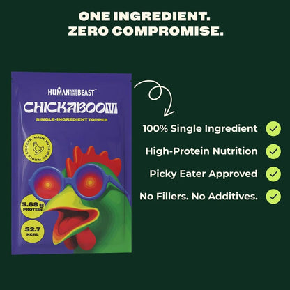 HUMAN AND THE BEAST 100% Single Ingredient Toppers | CHICKABOOM