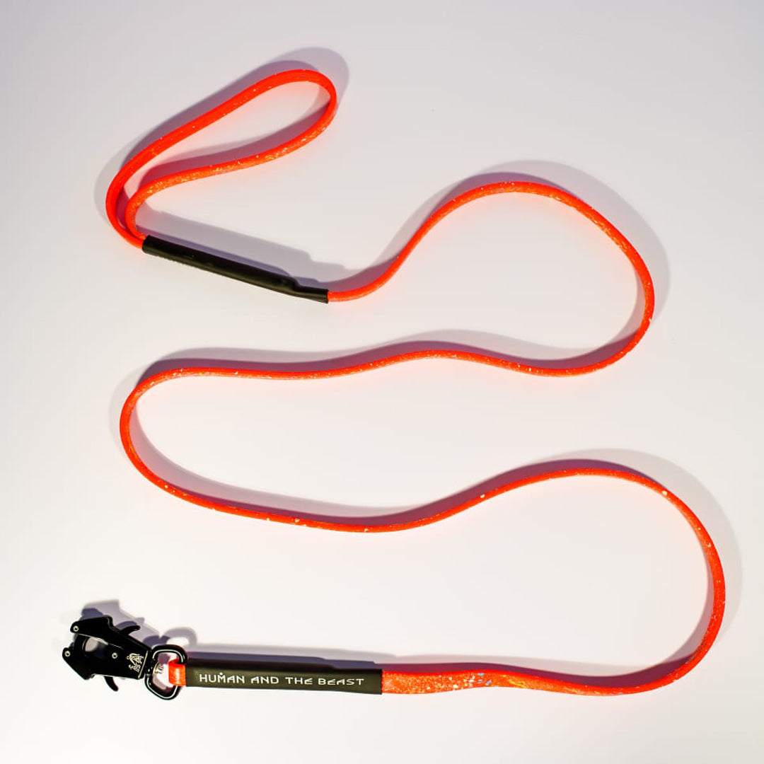 HUMAN AND THE BEAST The Super Leash | Black - Hunter Orange