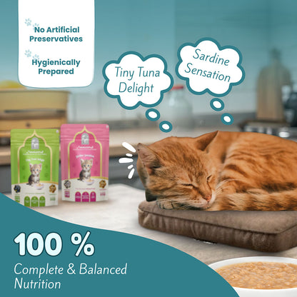 Halalicious Tiny Tuna Delight Cat Wet Food | Kitten | 80g x Pack of 6
