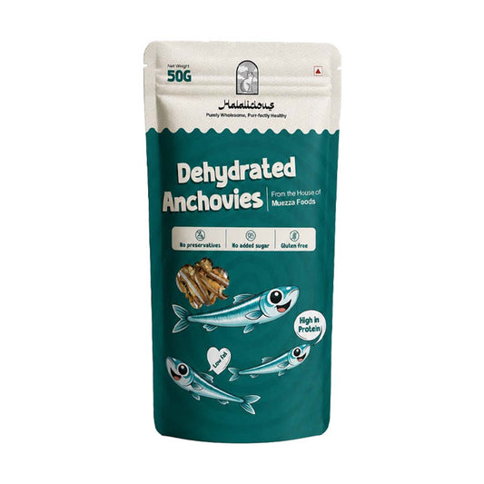 Halalicious Dehydrated Anchovies Treats | Whole Fish Omega-3 Treat | For Cats
