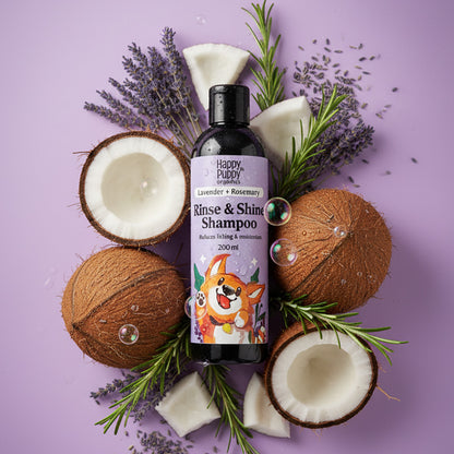 Happy Puppy Organics Rinse & Shine Shampoo 200 ml
