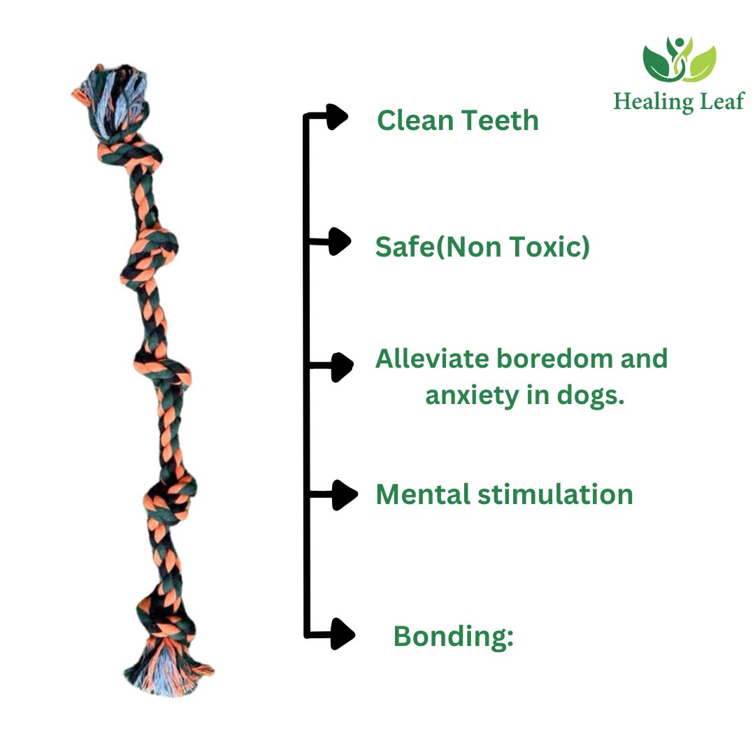 Healing Leaf 5 Knots Rope Toy