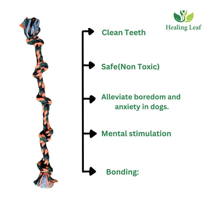 Healing Leaf 5 Knots Rope Toy