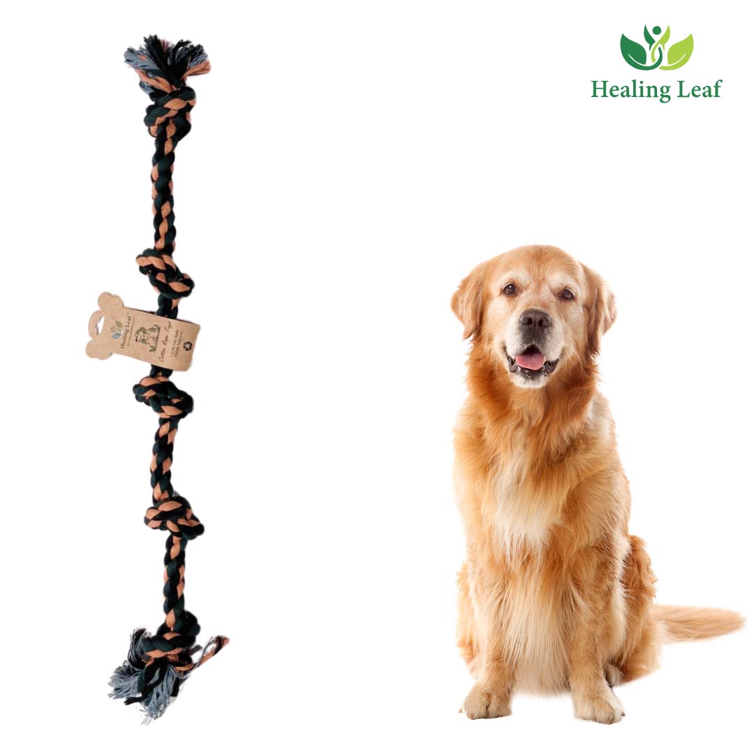Healing Leaf 5 Knots Rope Toy