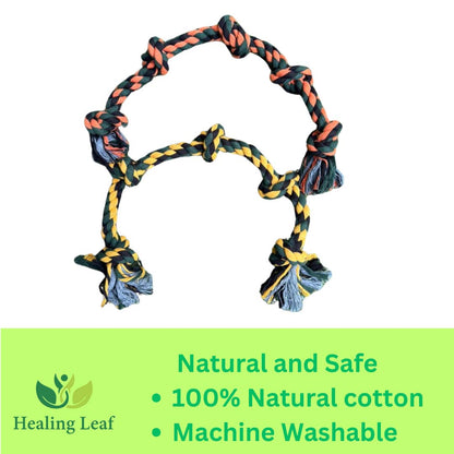 Healing Leaf 5 Knots Rope Toy