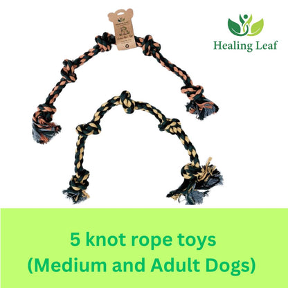 Healing Leaf 5 Knots Rope Toy