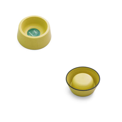Healing Leaf Bamboo Bowl | Yellow