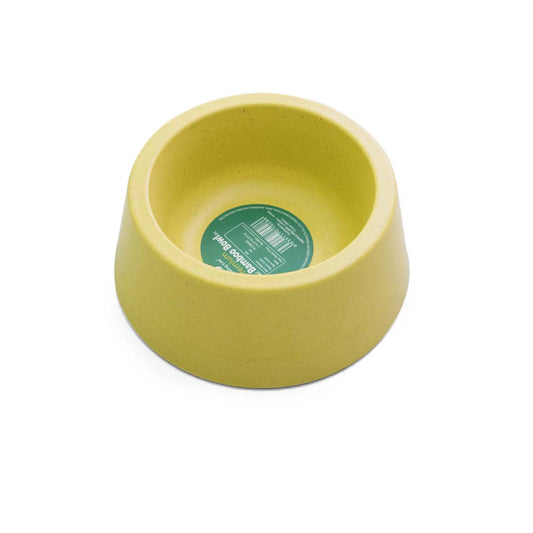 Healing Leaf Bamboo Bowl | Yellow