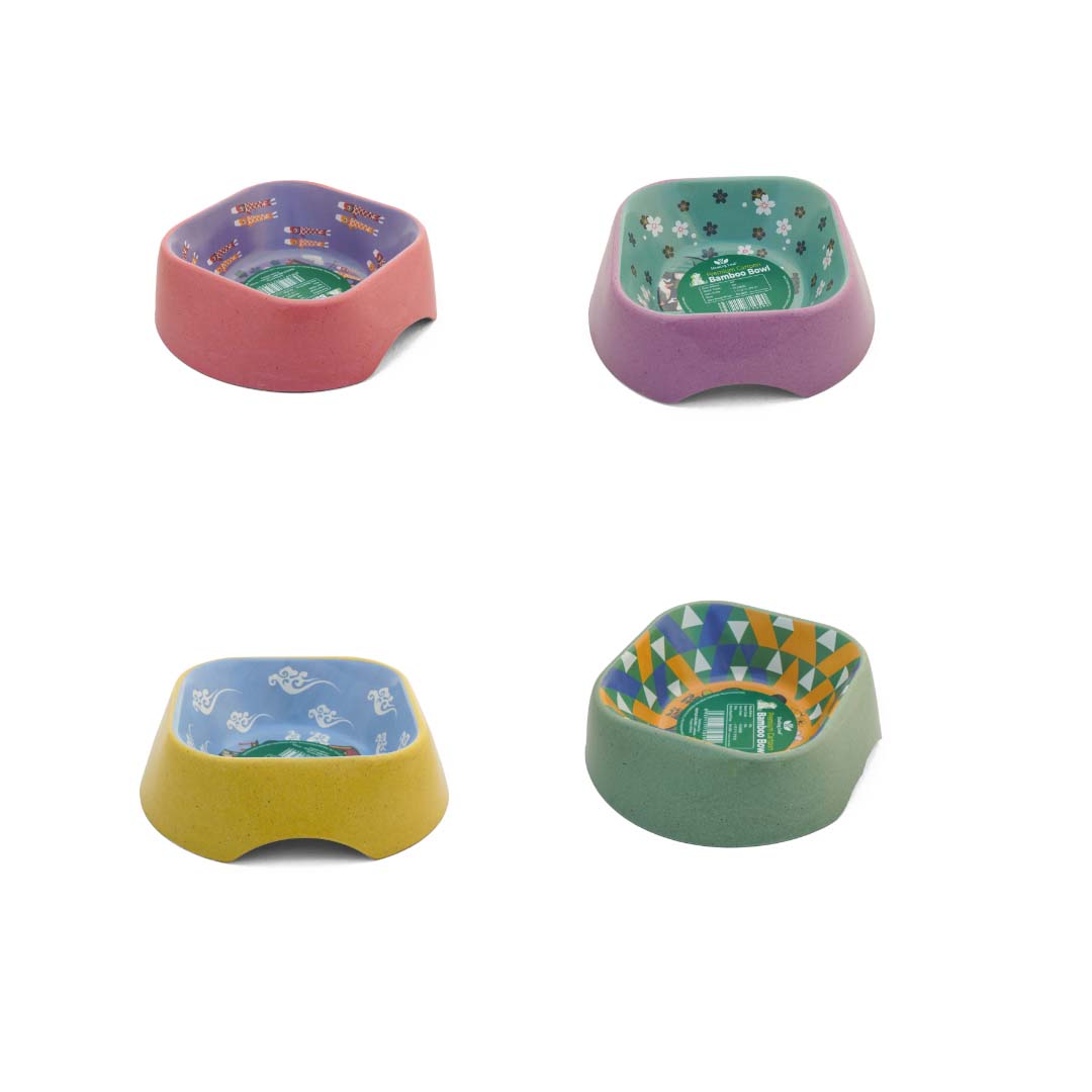 Healing Leaf Cartoon Bamboo Bowl | Green