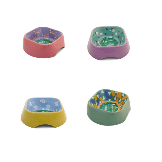 Healing Leaf Cartoon Bamboo Bowl | Purple
