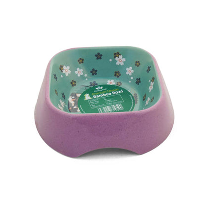 Healing Leaf Cartoon Bamboo Bowl | Purple