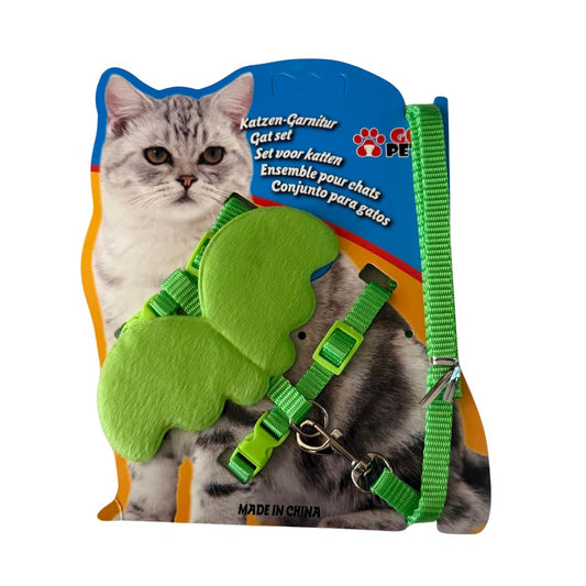 Healing Leaf Cat Angel Harness Green