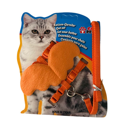 Healing Leaf Cat Angel Harness Orange