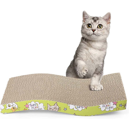 Healing Leaf Cat Scratching Mat Wave Shaped