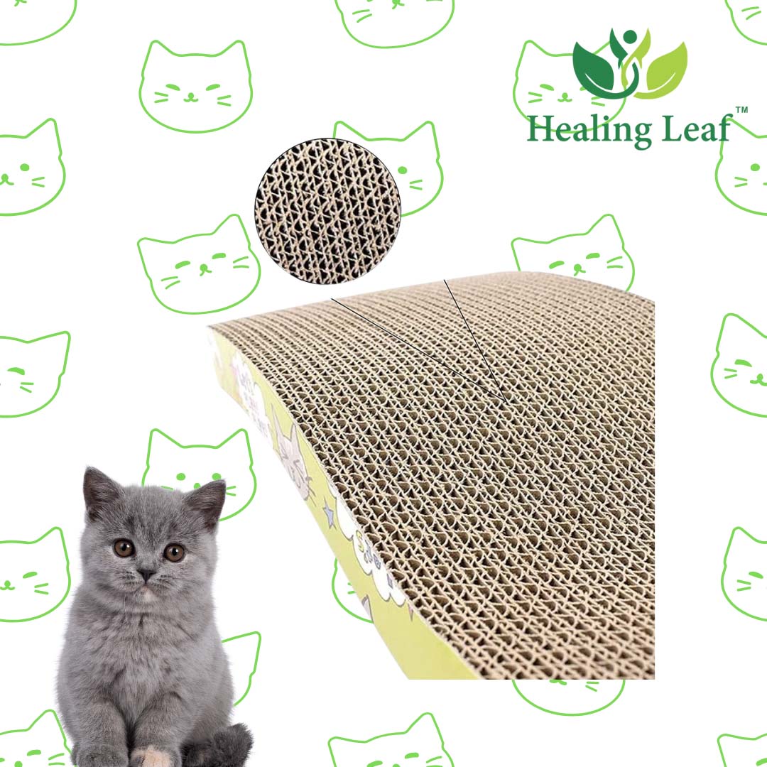Healing Leaf Cat Scratching Mat Wave Shaped