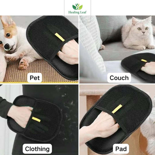 Healing Leaf Hand Pet Hair Remover Brush