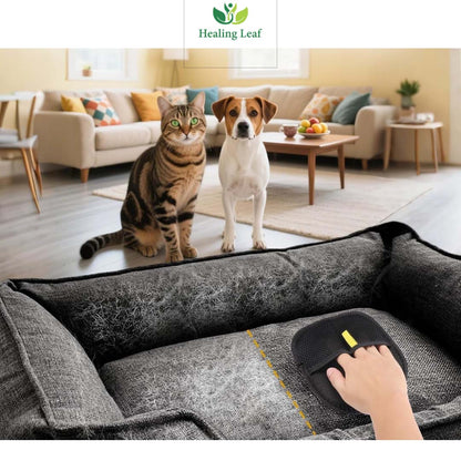 Healing Leaf Hand Pet Hair Remover Brush