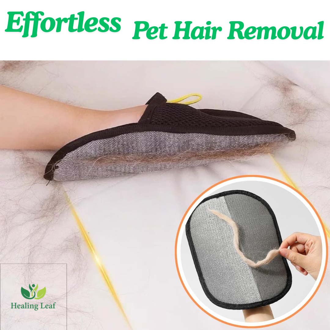 Healing Leaf Hand Pet Hair Remover Brush