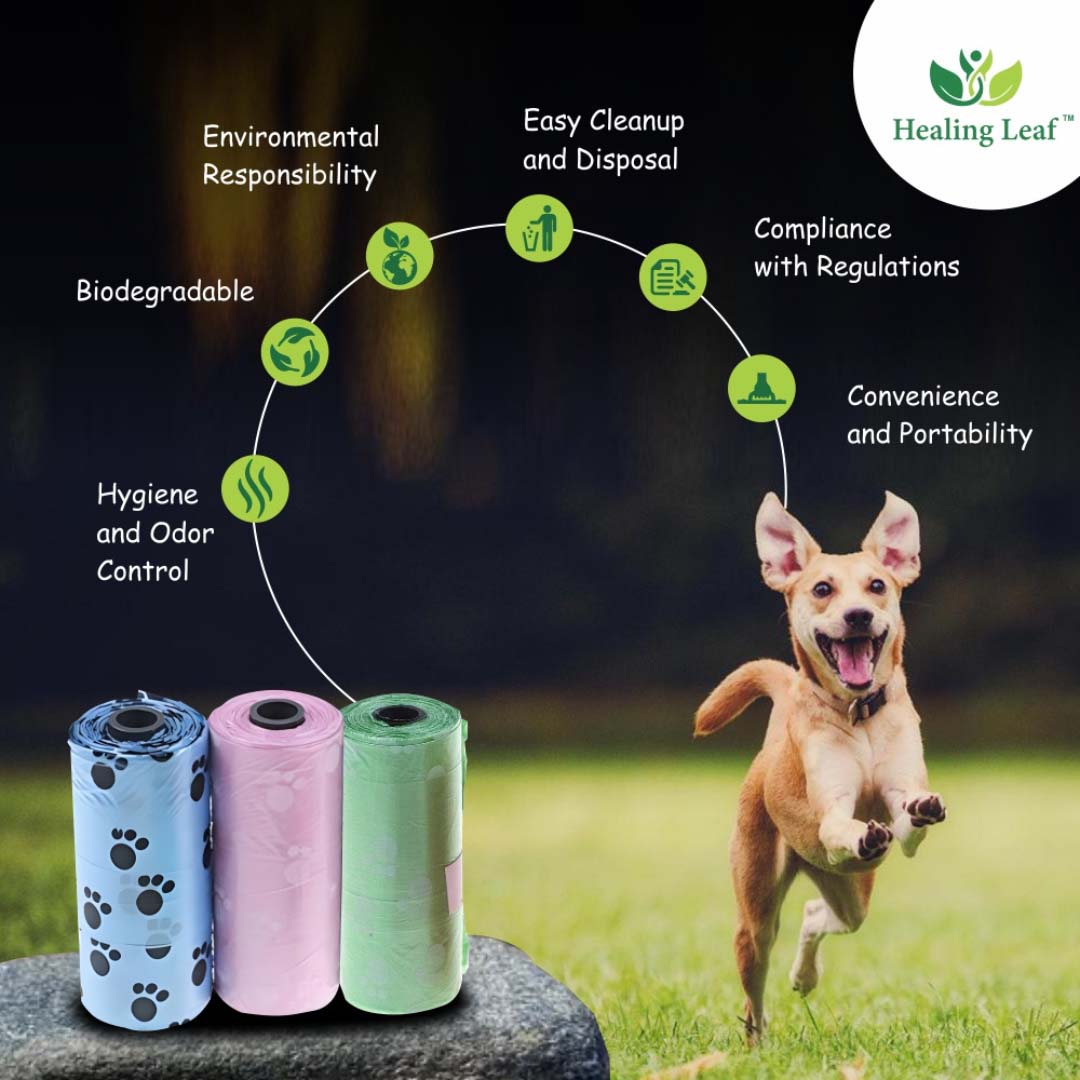 Healing Leaf Pooop Bag With A Dispenser
