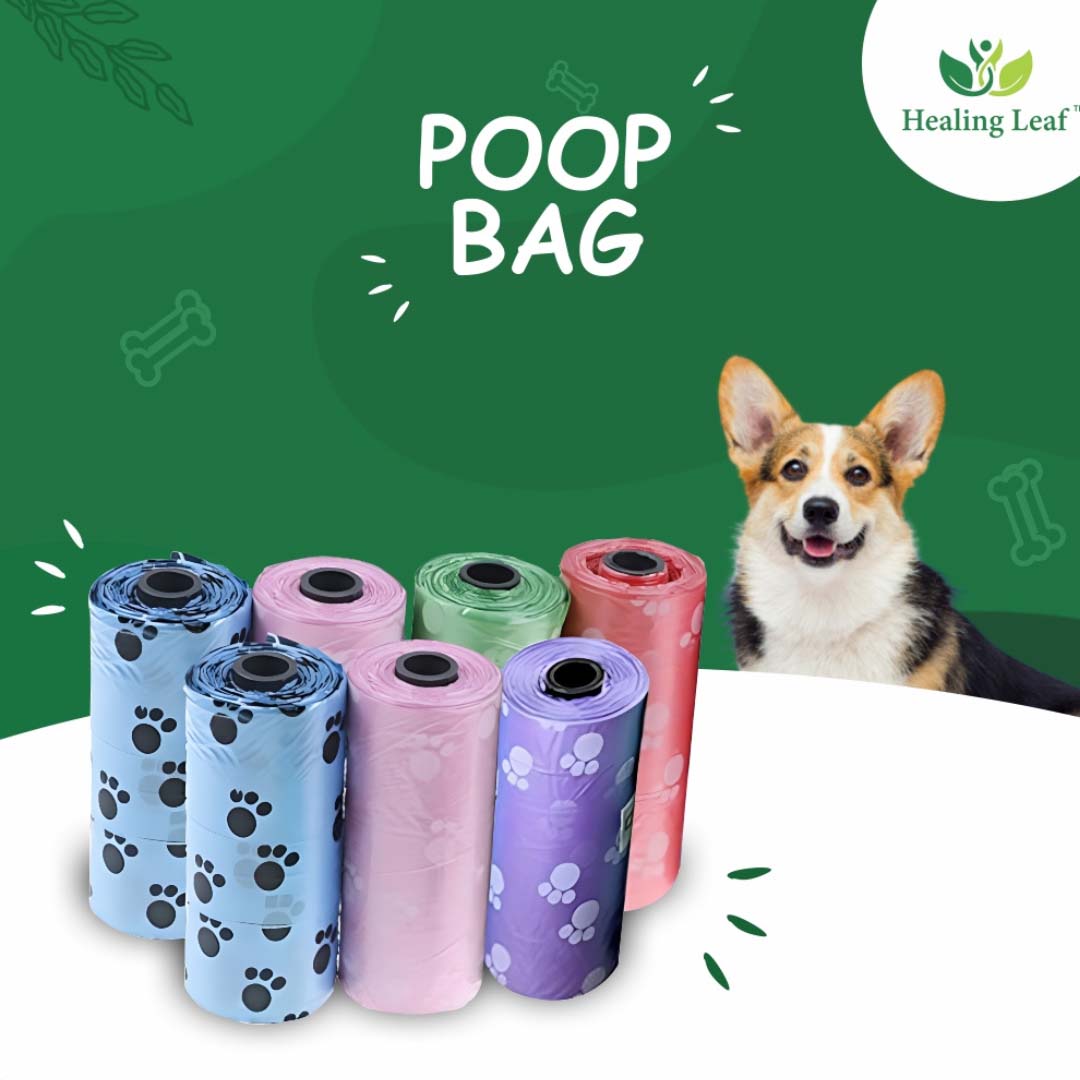 Healing Leaf Pooop Bag With A Dispenser