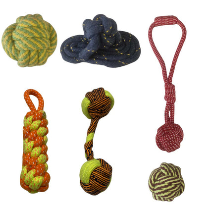 Healing Leaf Cotton Rope Toys |Pack Of 6