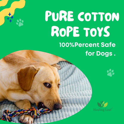 Healing Leaf Cotton Rope Toys |Pack Of 6