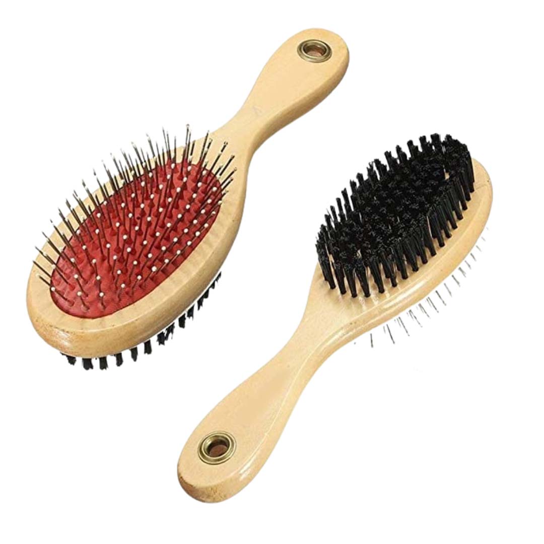 Healing Leaf Wooden Brush