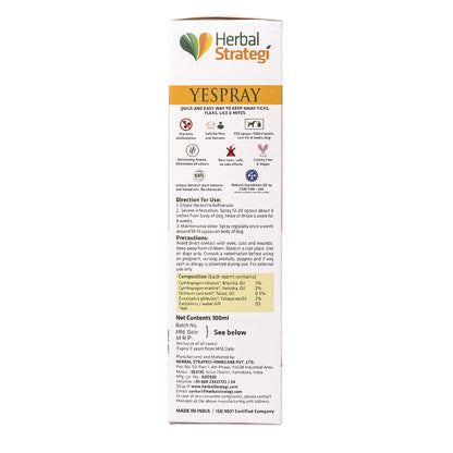 Herbal Strategi Herbal Ticks, Fleas, Lice and Mites Spray for Dogs